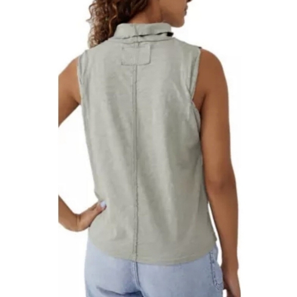 Free People Xena Tank in Seagrass size Medium - Picture 7 of 10